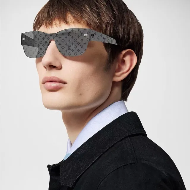 Louis Vuitton Shield-Style Rimless-Top Sunglasses 2