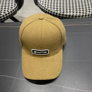 Louis Vuitton Textured Mustard Baseball Cap