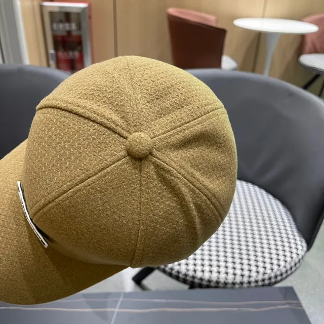 Louis Vuitton Textured Mustard Baseball Cap 2
