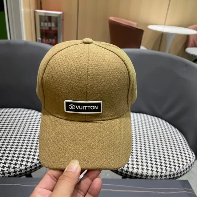 Louis Vuitton Textured Mustard Baseball Cap 4