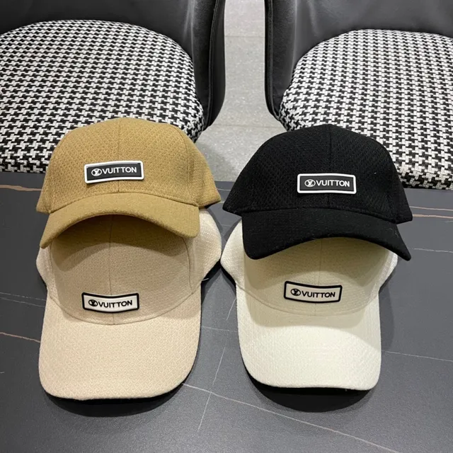 Louis Vuitton Textured Mustard Baseball Cap 5
