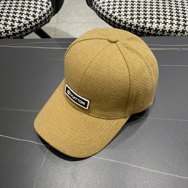 Louis Vuitton Textured Mustard Baseball Cap 9