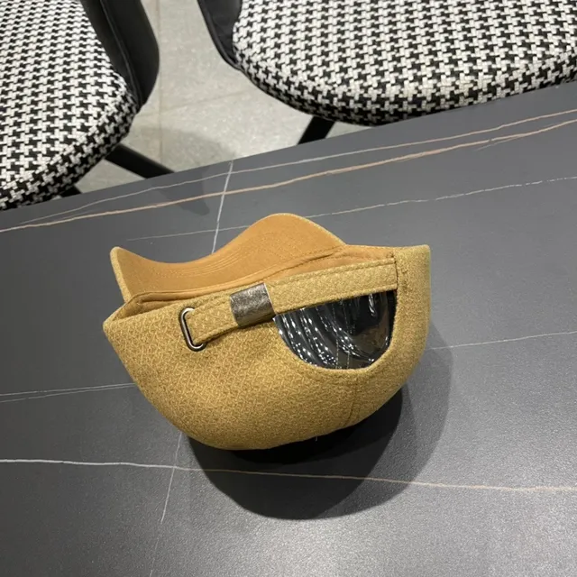 Louis Vuitton Textured Mustard Baseball Cap 10