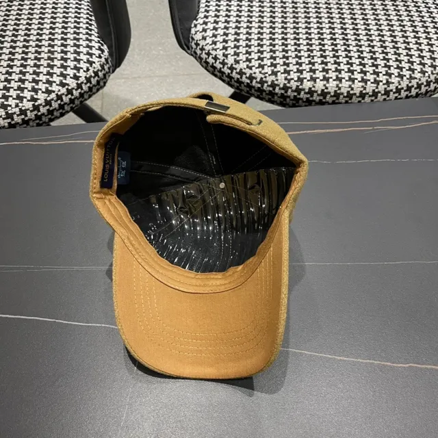 Louis Vuitton Textured Mustard Baseball Cap 11