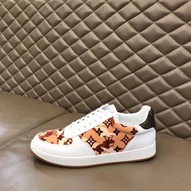 Louis Vuitton White Brown Low-Top Leather Base Lifestyle Sneakers 5