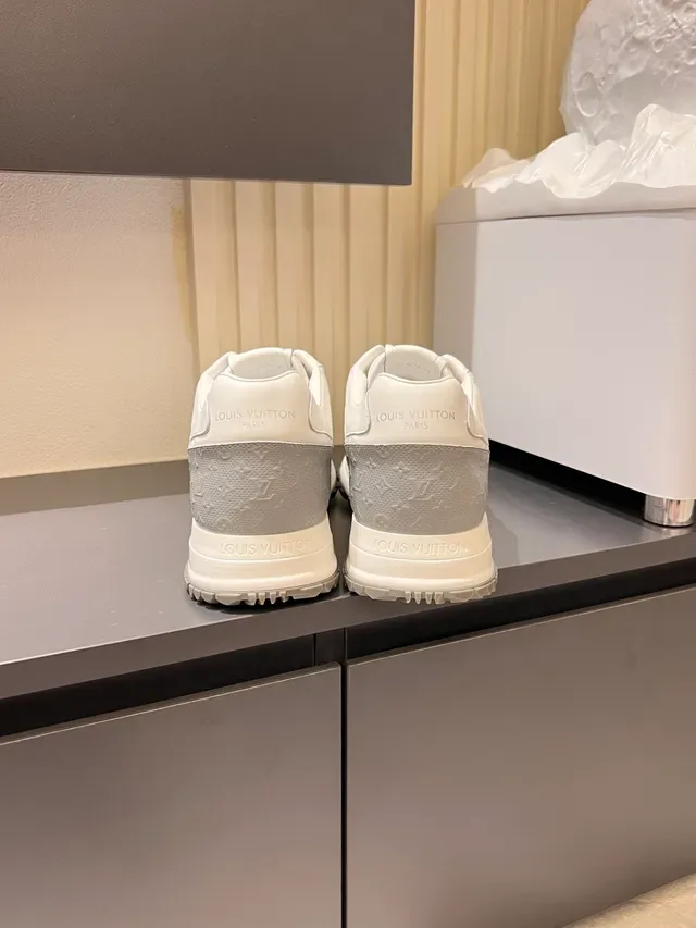 Louis Vuitton White Gray Low-Top Monogrammed Lifestyle Sneakers 2