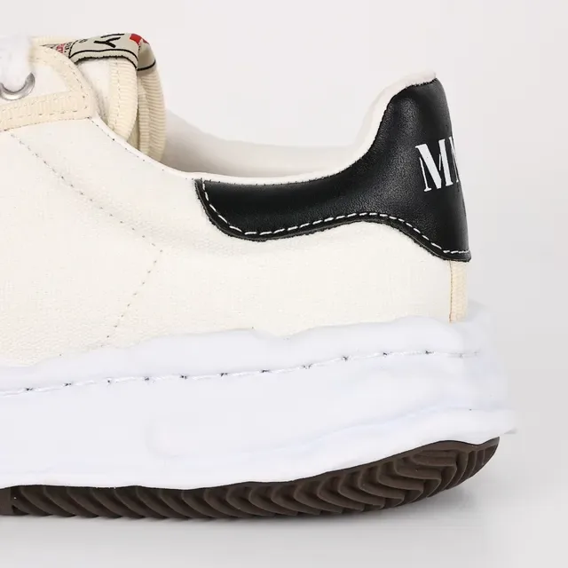 Maison Margiela Beige Black Layered Stitched Midsole Ruched Toe Cap Lifestyle Sneakers 4