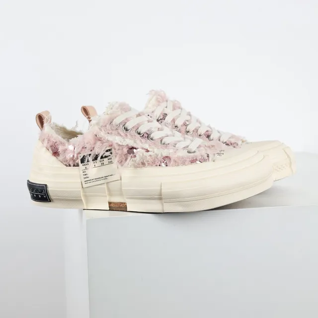 Maison Margiela Beige Pink Deconstructed Fluffy Textile Lifestyle Sneakers 3
