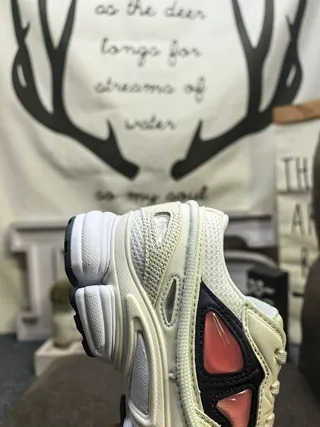 Maison Margiela Black Beige Oversized Sole Layered Mesh And Synthetic Upper Chunky Sneakers 14