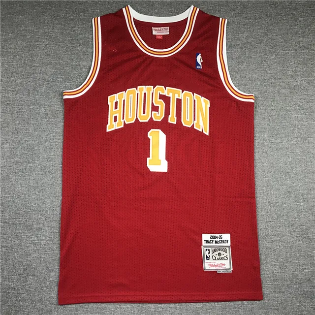 Mitchell & Ness Hardwood Classics Houston Rockets 2004-05 Tracy McGrady Red Jersey 3