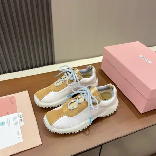 Miu Miu Wander Zapatos Lifestyle de malla y ante de dos tonos