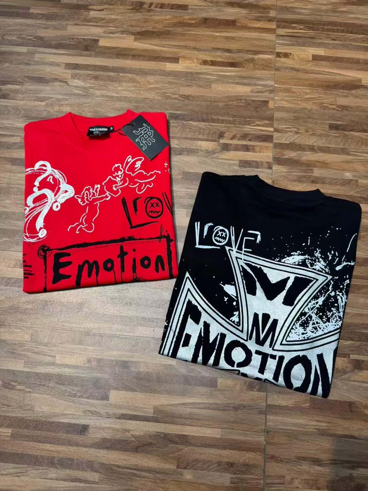 Mixed Emotion Emotion Hate Love No Drama Graphic T-Shirt 9