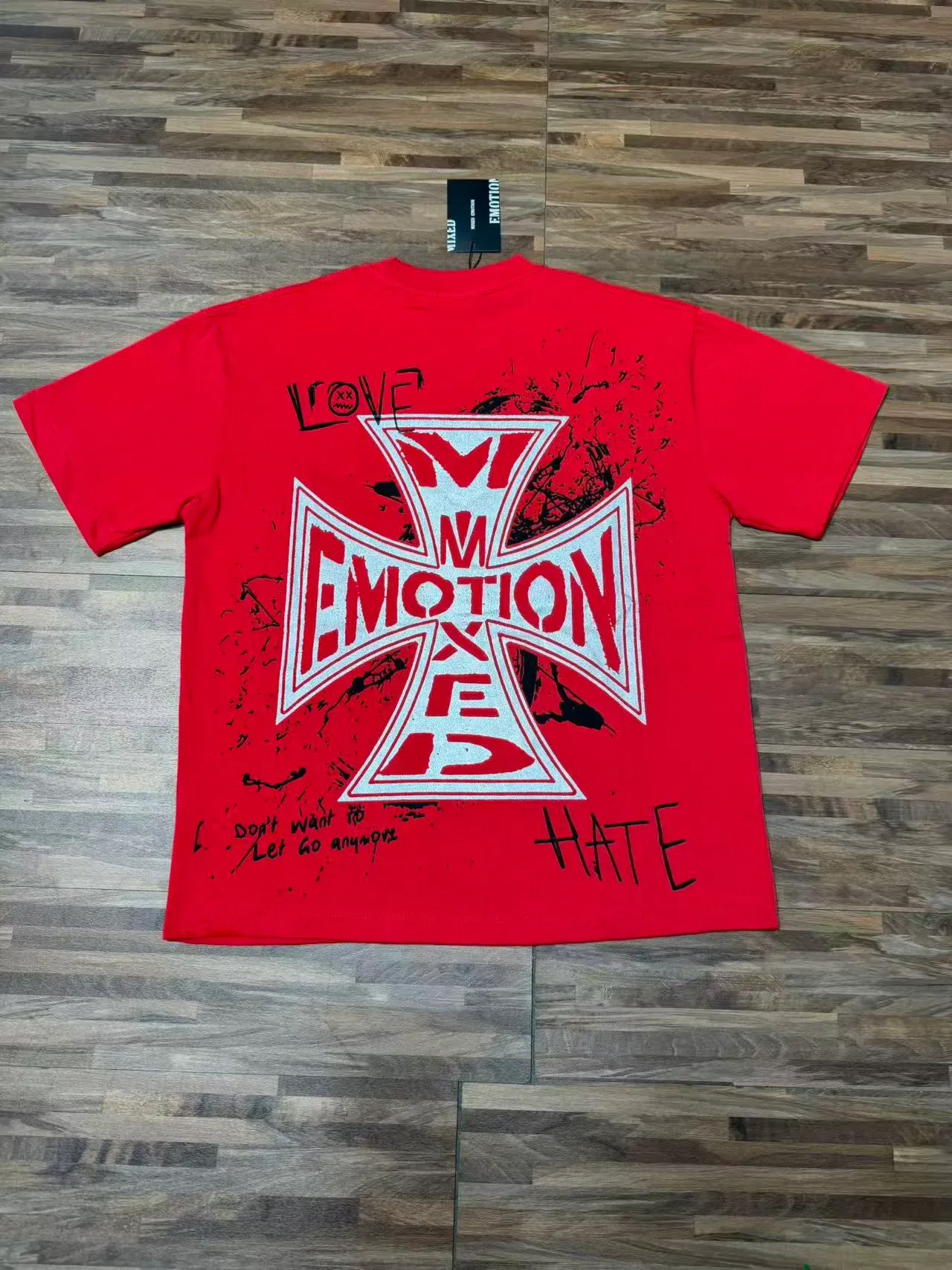 Mixed Emotion Emotion Hate Love No Drama Graphic T-Shirt 11