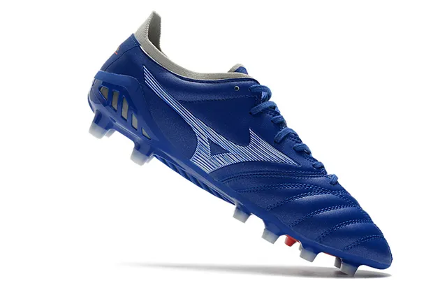 Mizuno Morelia Neo Blue White Red Firm-Ground Soccer Shoes 2