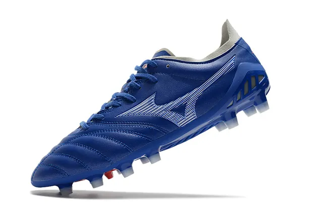 Mizuno Morelia Neo Blue White Red Firm-Ground Soccer Shoes 3