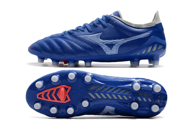 Mizuno Morelia Neo Blue White Red Firm-Ground Soccer Shoes 6