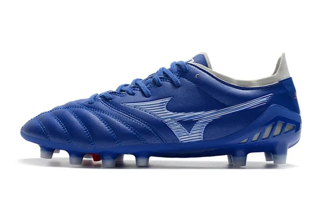 Mizuno Morelia Neo Blue White Red Firm-Ground Soccer Shoes 7