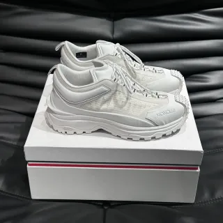Moncler Grenoble White Sole Mesh-Paneled Upper Chunky Sneakers