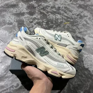 New Balance 1000 Beige Blue रيترو رानर بناء القفص متعدد الطبقات أحذية سميكة