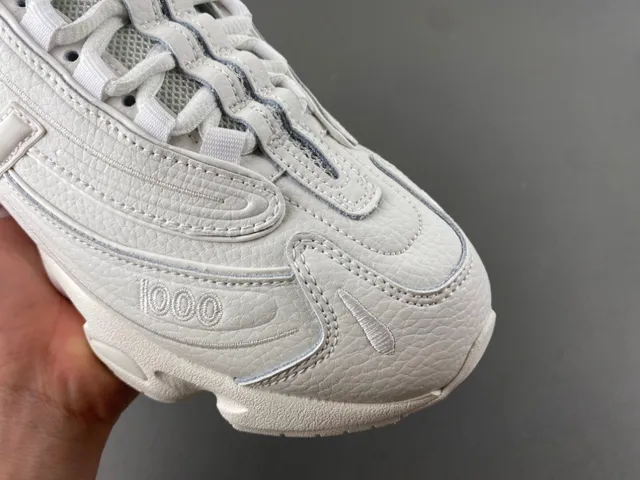 New Balance 1000 أحذية سنيكرز أبيض أحادي اللون سميكة 2