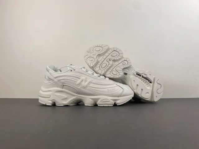 New Balance 1000 أحذية سنيكرز أبيض أحادي اللون سميكة 12