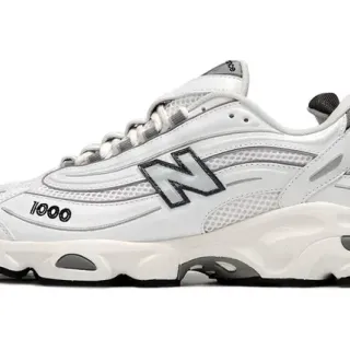 New Balance 1000 أبيض رمادي سنيكرز تشونكي