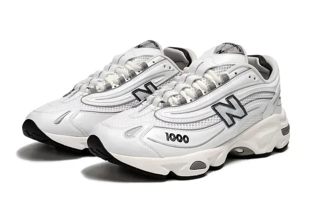 New Balance 1000 blanc gris chunky sneakers 2