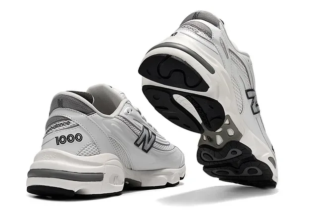 New Balance 1000 blanc gris chunky sneakers 3