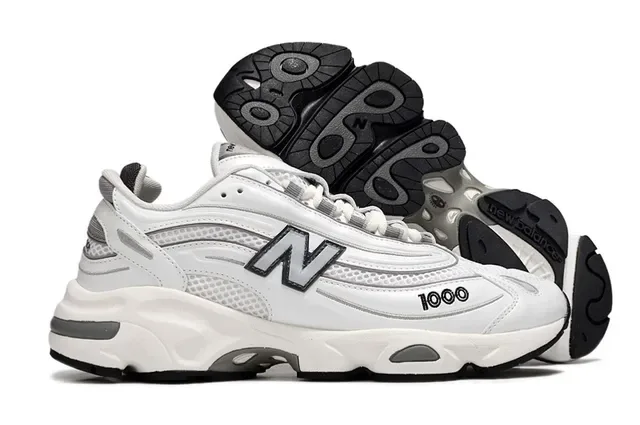 New Balance 1000 blanc gris chunky sneakers 4