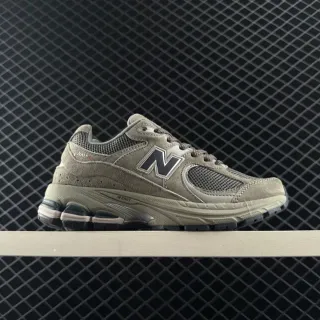 New Balance 2002R Olive Gray Mesh and Suede Lifestyle Sneakers