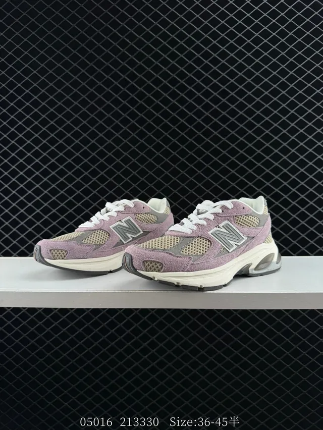 New Balance 2010 Series Sneakers chunky daim et maille rose poudré 4