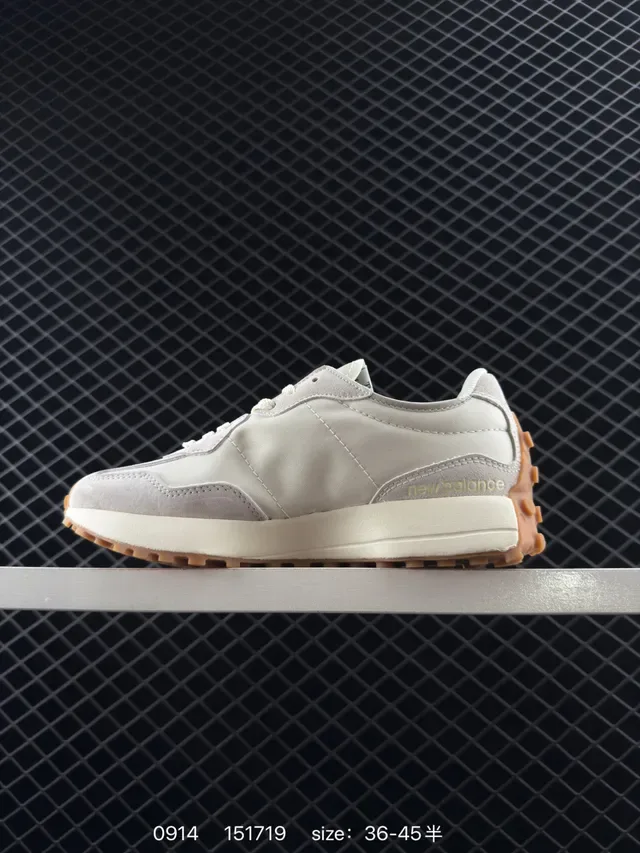 New Balance 327 Off-White and Green sneakers lifestyle 6