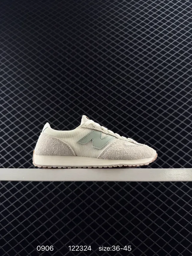 New Balance 471 Beige Green Rétro Courseur Silhouette Texturé Tricot Et Daim Supérieur Style de Vie Sneakers 6