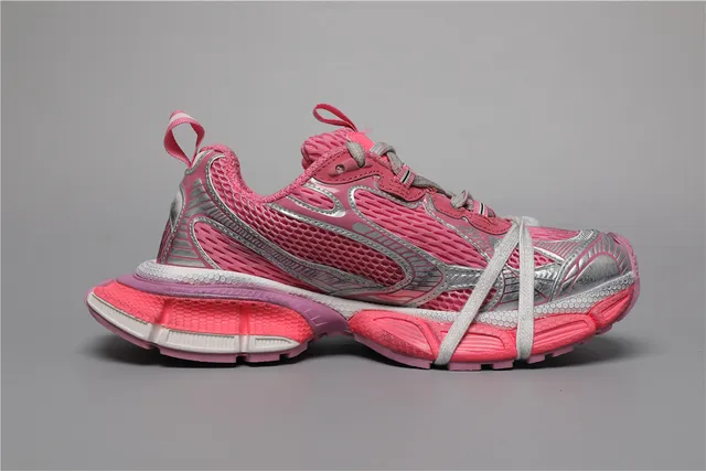 New Balance 860 Chaussures de running rose blanc avec upper en maille supérieure et overlays de cage synthétique 8