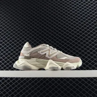 New Balance 9060 米色和奶油色厚底运动鞋