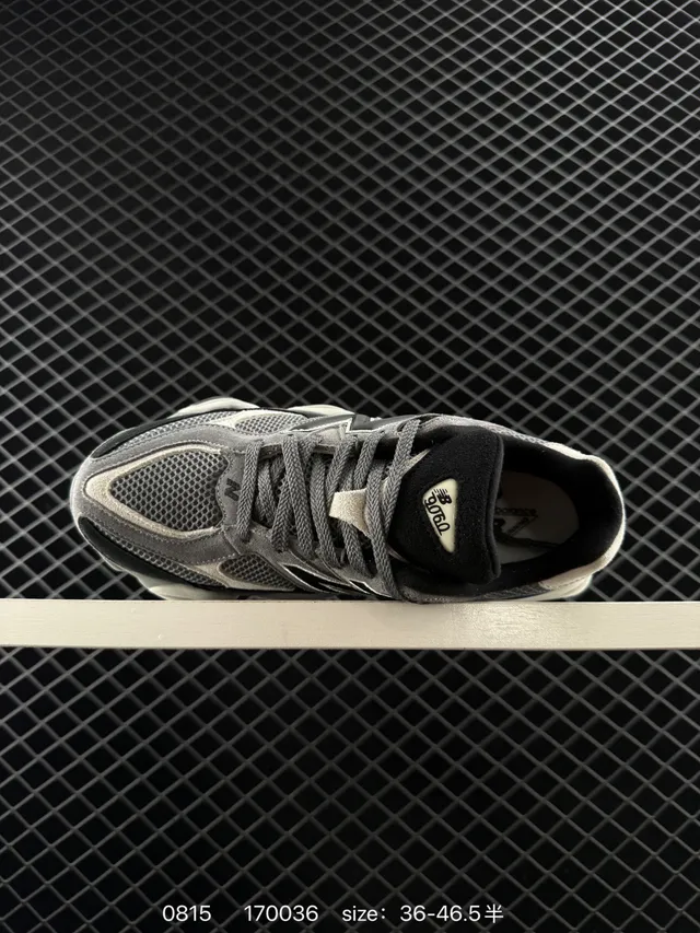 New Balance 9060 Black Gray Chunky Sneakers 4