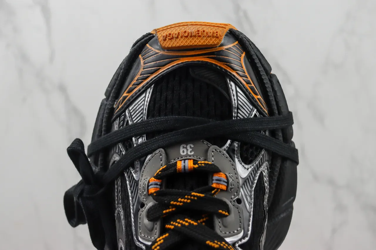 New Balance 9060 Chaussures Chunky Noir Argent Orange 6