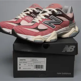 New Balance 9060 Dusty Pink Burgundy Lifestyle Sneakers