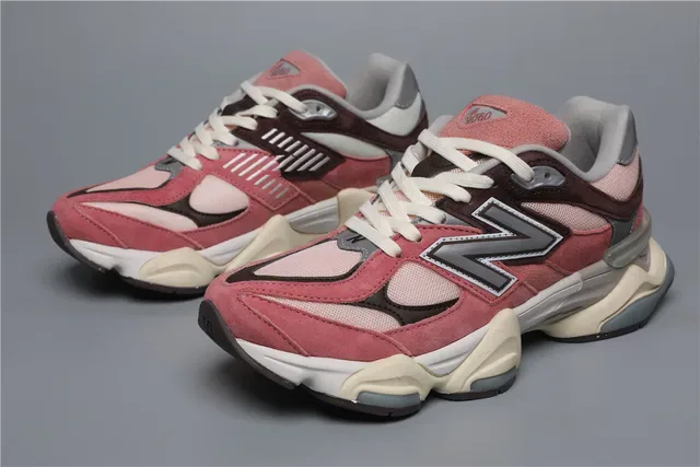 New Balance 9060 Dusty Pink Burgundy حذاء أسلوب الحياة 5