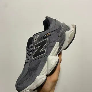 New Balance 9060 رمادي أسود أبيض حذاء رياضي سميك