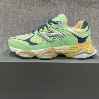 New Balance 9060 Mint Green and Teal Chunky Sneakers