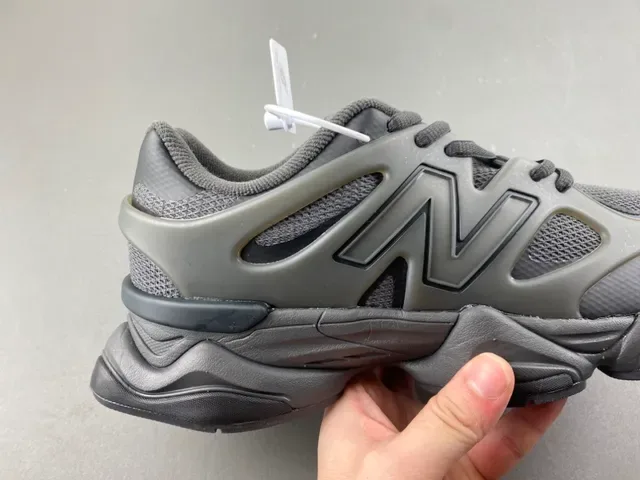 New Balance 9060 Monochrome Gray Chunky Sneakers 3