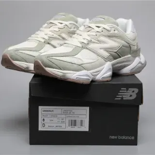 New Balance 9060 Pale Sage Green and White Lifestyle Sneakers