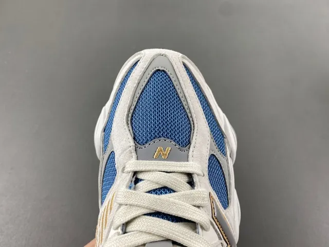 New Balance 9060 White Blue Tan baskets à semelle épaisse 5