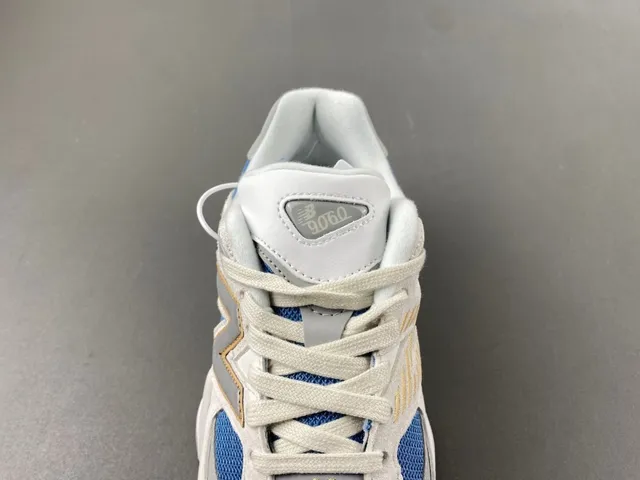 New Balance 9060 White Blue Tan baskets à semelle épaisse 6
