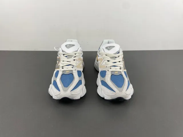 New Balance 9060 White Blue Tan baskets à semelle épaisse 10