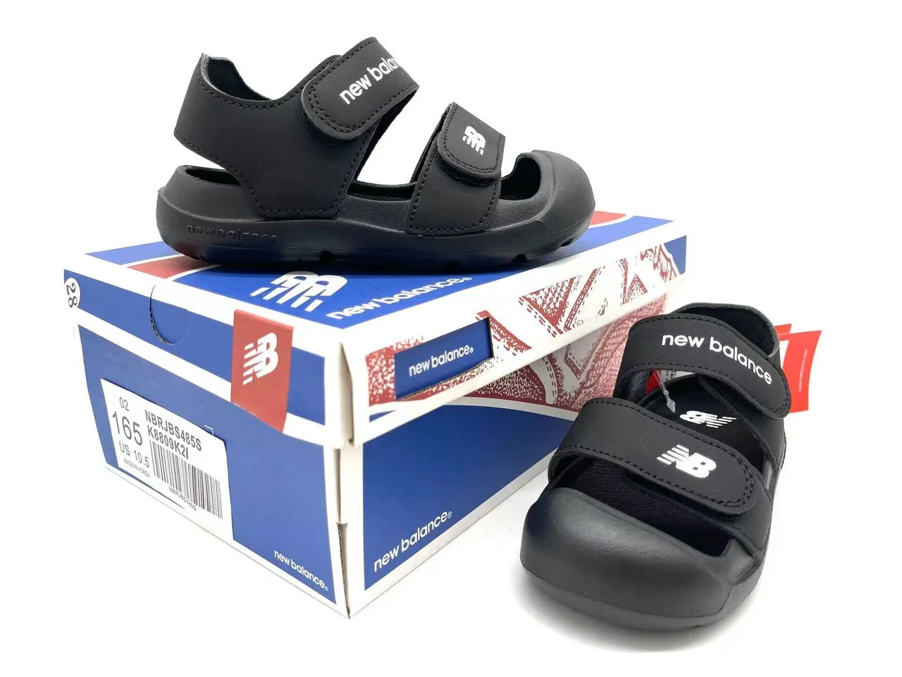 New Balance Enfants à deux sangles Velcro doigt fermé Sandales Casual 3