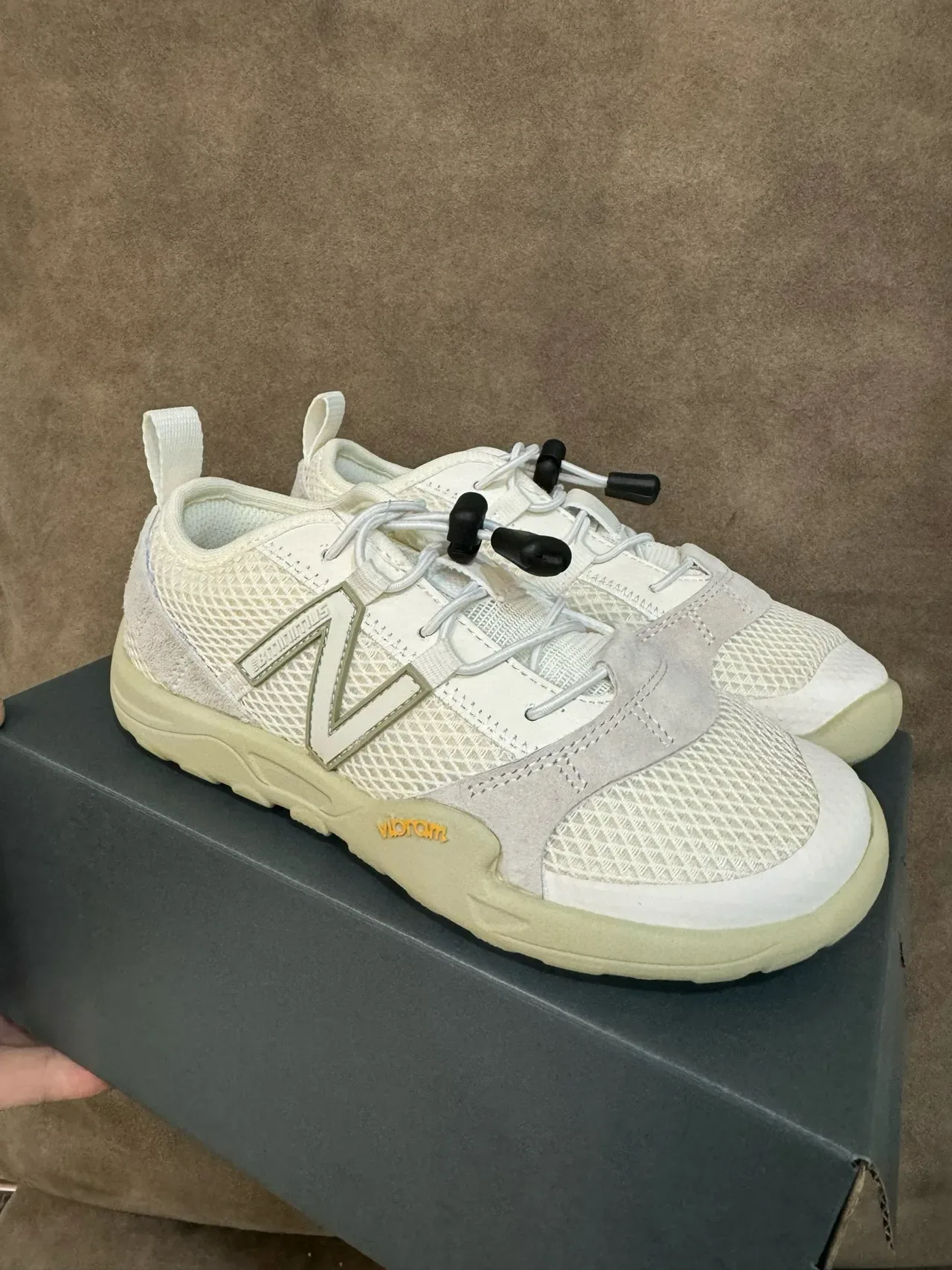 New Balance Minimus Baskets Lifestyle Noir Blanc en Maille 6