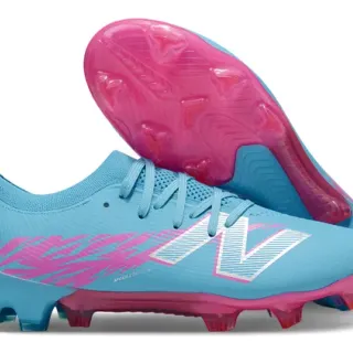 New Balance Speed Ctrl Stu أزرق فاتح وردي أحذية كرة القدم للأرض الصلبة