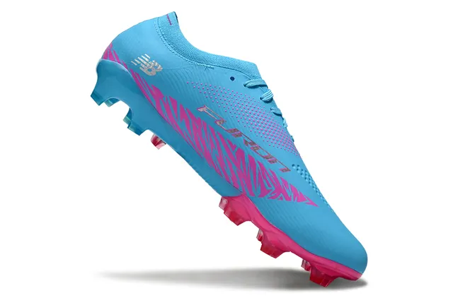 New Balance Speed Ctrl Stu أزرق فاتح وردي أحذية كرة القدم للأرض الصلبة 2